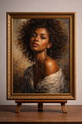 Modern portrait in vibrant brushstrokes