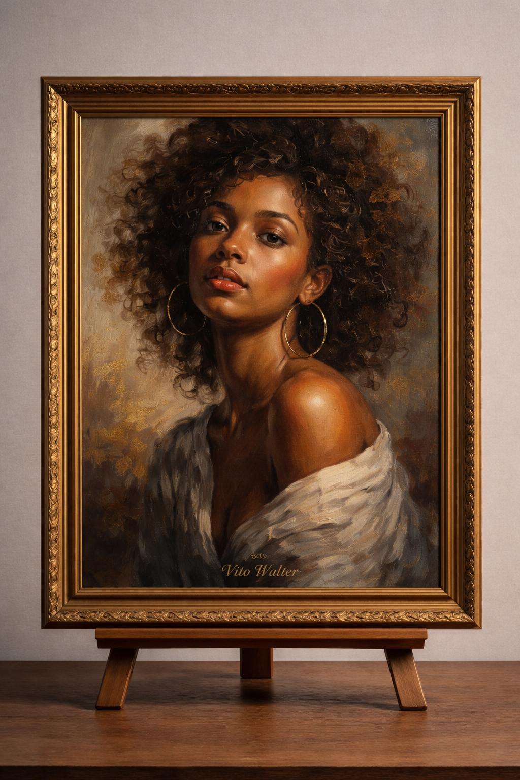 Modern portrait in vibrant brushstrokes