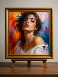 Modern portrait in vibrant brushstrokes 2