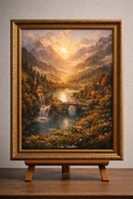 Sunset village on canva 2
