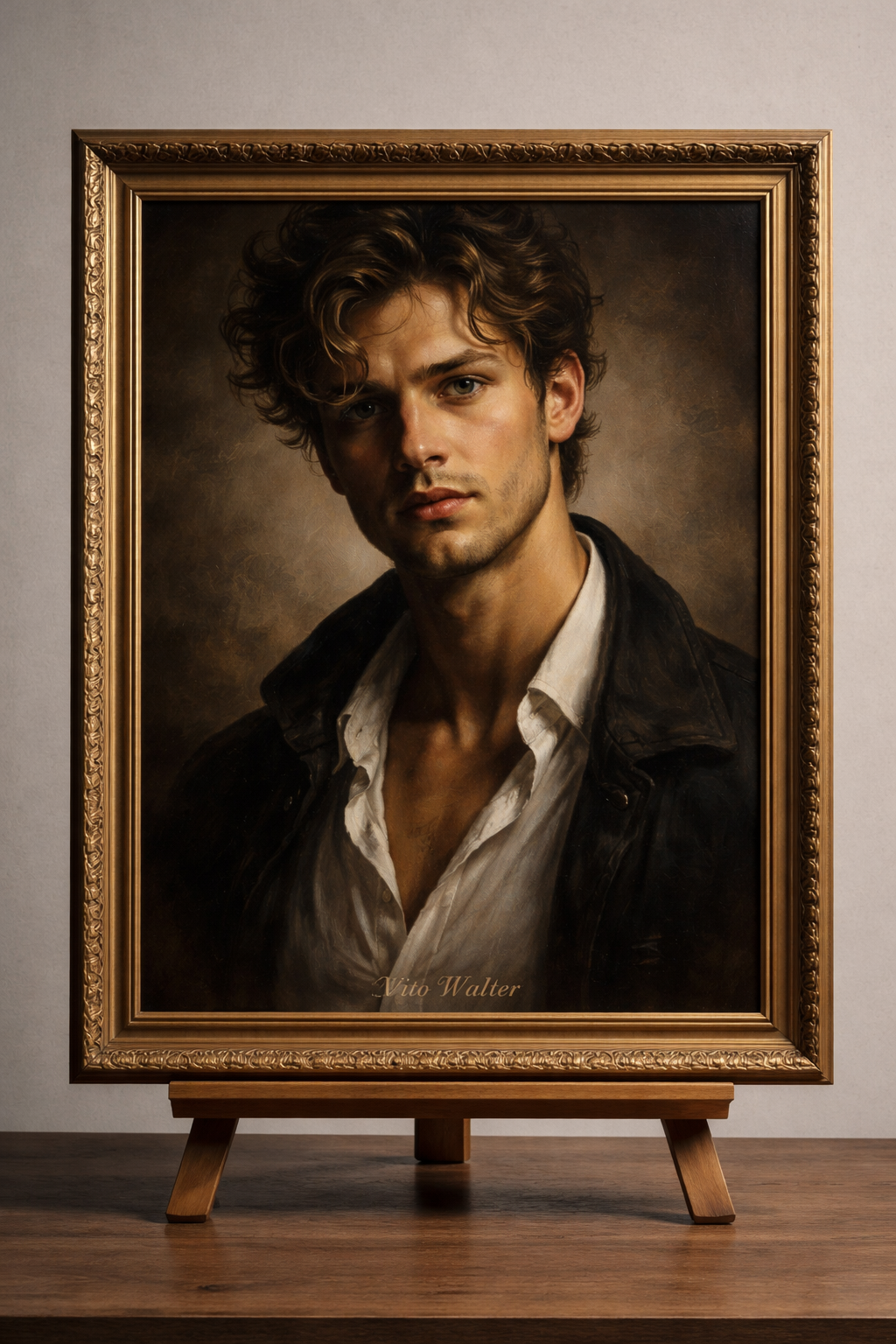 Le portrait d'un homme intense