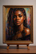Portrait of a vibrant Black woman