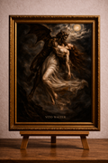 Demon's embrace in a stormy night