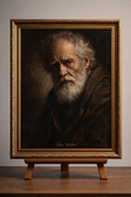 Portrait d'un homme âgé en chiaroscuro