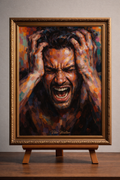 Anguish captured in vibrant expressionism